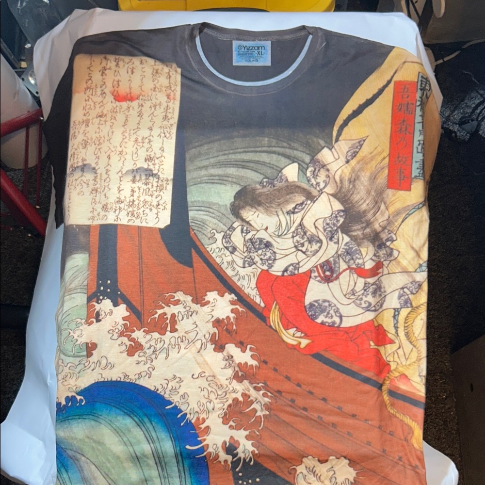 Multicolor Artistic Japanese Style Shirt
